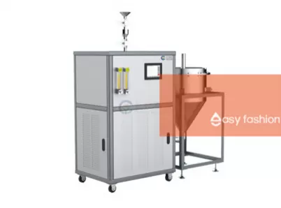 Forno de redução contínua de grafeno por micro-ondas